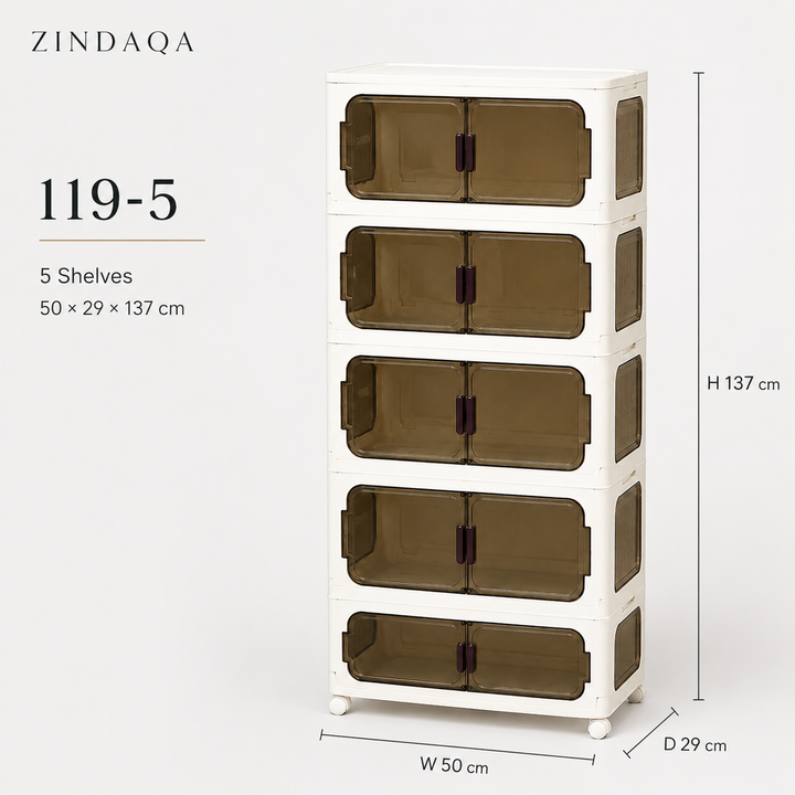 خزانة ZINDAQA 119-5 – 5 طبقات، أكبر تخزين في أقل مساحة
